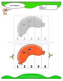 Kes Yapıştır Çalışma Sayfaları